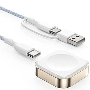 Prime Members: LVFAN Wireless Travel Charger for Apple Watch w/ 3.3' Braided Cord $6 + Free Shipping