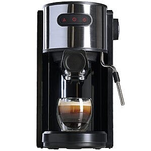 Coffee Gator Espresso Machine w/ Milk Frother & Removable Water Tank $29 + Free Shipping