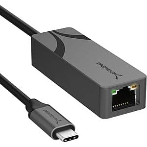 SABRENT USB Type C to 2.5 Gbps Ethernet Adapter $15.70 