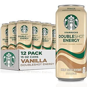 12-Pack 15-Oz Starbucks Doubleshot Energy Drink Coffee Beverages from $18.85 w/ Subscribe & Save