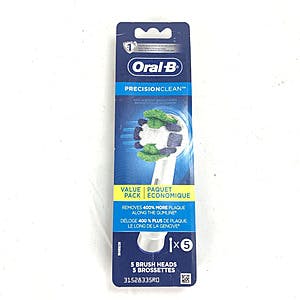 5-count Oral-B Precision Clean Replacement Toothbrush heads $12.60