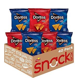 40-Pack 1-Oz Doritos Variety Pack (Nacho Cheese & Cool Ranch) $11.90 w/ Subscribe & Save