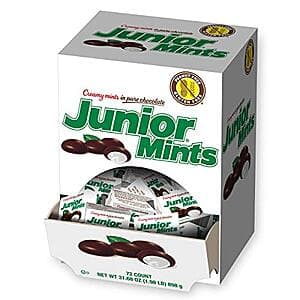 72-Ct Junior Mints Chocolate Covered Creamy Mint Candy Mini-Boxes (31.68-Oz) $11.30 