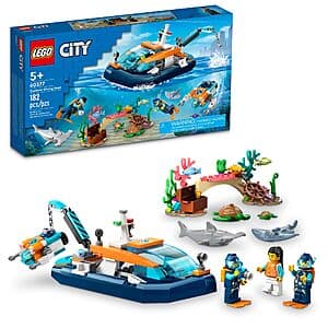 LEGO City Explorer Diving Boat Ocean Building Toy Set $19.95 