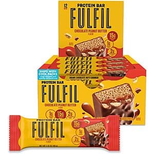 12-Count 1.41-Oz FULFIL Protein Bars (Chocolate Peanut Butter) $12.55 w/ Subscribe & Save