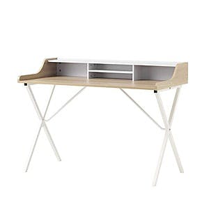 47" Noble House Rectangular Writing Desk w/ Open Storage (Oak White) $21.60 + Free Shipping