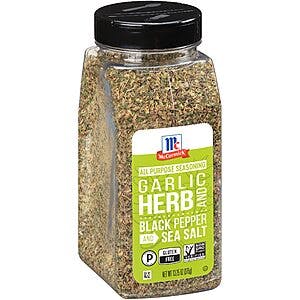 13.25-Oz McCormick All-Purpose Seasoning w/ Garlic, Herb, Black Pepper & Sea Salt $6.55 w/ Subscribe & Save