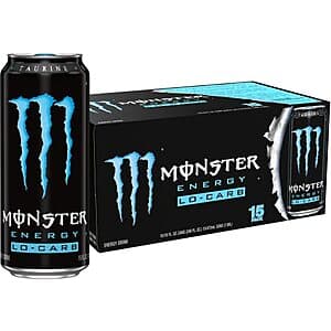 Select Accounts: 15-Pack 16oz Monster Energy Drink (Lo-Carb) $15.25 w/ Subscribe & Save