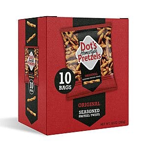 10-ct 1-oz Dot's Pretzels Original Seasoned Pretzel Twists $3.85 w/ Subscribe & Save