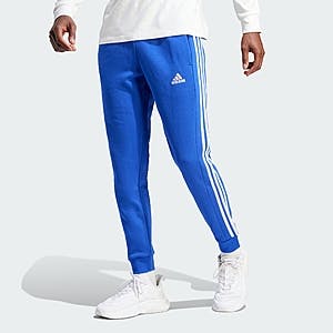 adidas Men's Essentials Fleece 3-Stripes Tapered Cuff Pants (Semi Lucid Blue) $11.05 + Free Shipping