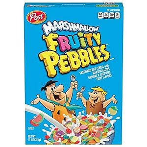 [S&S] $1.84: 11-Oz Marshmallow Fruity PEBBLES Cereal at Amazon