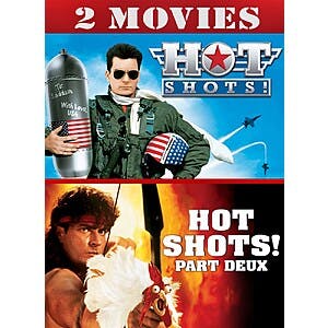 Hot Shots! (1991) + Hot Shots! Part Deux (1993) (Digital HDX Films) $5 