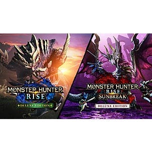 Nintendo Switch Capcom Digital Games: Monster Hunter Rise Deluxe + Sunbreak Deluxe $24.50, Monster Hunter Rise + Sunbreak $20, Dragon's Dogma $5 & More