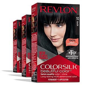 3-Pack Revlon ColorSlik Permanent Hair Color Dye (Various Colors) from $7.06 w/ S&S + Free Shipping w/ Prime or on $35+