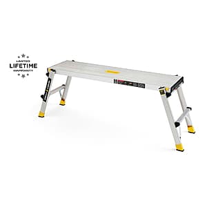 Gorilla Ladders Aluminum Slim Fold Lightweight Work Platform (300-Lbs Capacity) $39.90 + Free Shipping