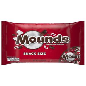 11.3-Oz Mounds Snack Size Dark Chocolate & Coconut Candy $1 + Free Store Pickup on $10+