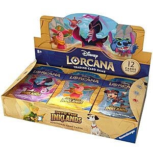 24-Pack Disney Lorcana TCG: Into the Inklands Booster Display Box $85.55 + Free Shipping