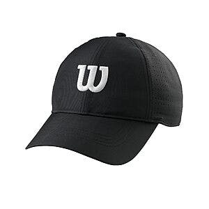 Wilson Men's Ultralight Tennis Cap (Black) $7 