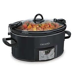 7-Quart Crock-Pot Countdown Cook & Carry Slow Cooker (Black) $28 + Free Store Pickup