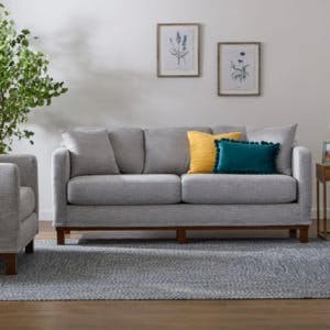 85" Barrett Upholstered Wood Base Sofa (3 Colors) $230 & More + Free Shipping