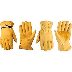 Wells Lamont: 1132 Leather Work Gloves + 1130S Reinforced Cowhide Leather Gloves $11.75 