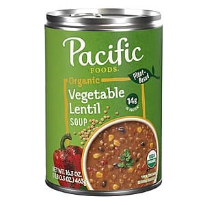 Select Locations: 16.3-Oz Pacific Foods Organic Vegetable Lentil Soup $1.50 w/ Subscribe & Save