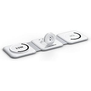 UCOMX 15W Magnetic & Foldable Nano 3 in 1 Wireless Charger for Apple Devices $20 + Free Shipping