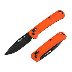 7.5" Ozark Trail Slide Lock Folder Folding Knife w/ 3.3" D2 Blade & Belt Clip $9.95 