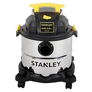 5-Gallon Stanley 4.0 HP Wet/Dry Vacuum w/ Stainless Steel Tank $45 + Free Shipping