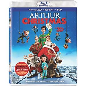 Arthur Christmas (3D + Blu-ray + DVD) $9.10 