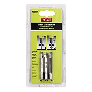 3-Piece RYOBI Spiral Screw Extractor Set (Factory Blemished) $3 + Free Shipping
