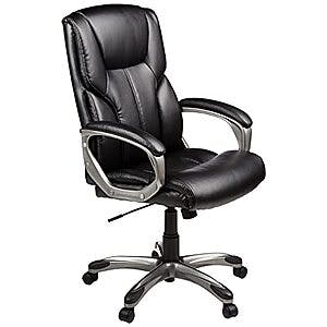 Prime Members: Amazon Basics Executive Home Office Desk Chair w/ Padded Armrests $62.50 + Free Shipping