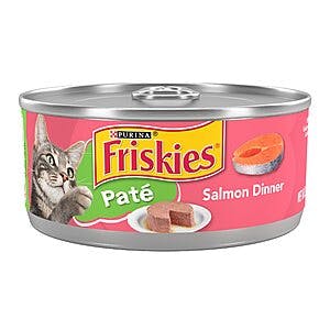 Purina Friskies Wet Cat Food Salmon Pate - (24) 5.5 oz. Cans 12.82 with Subscribe and Save $12.82