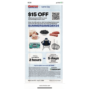 Costco July 2024 Coupon Book.