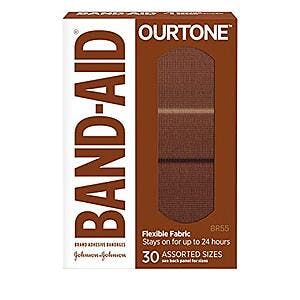 30-Count Band-Aid Brand OurTone Flexible Fabric Adhesive Bandages 2 for $3.90 w/ Subscribe & Save