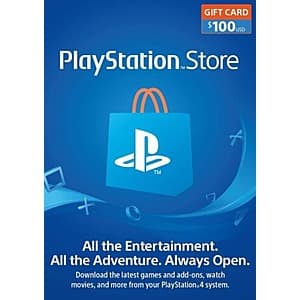 $100 PlayStation Store eGift Card (Email Delivery) $84.35 