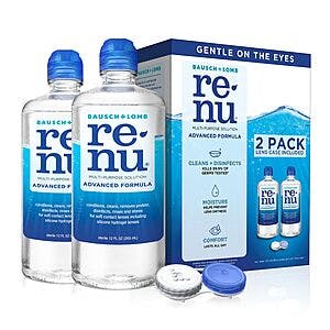 2-Pack 12-Oz Renu Contact Lens Solution $8.25 w/ Subscribe & Save