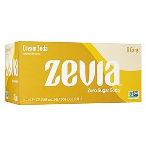 8-Pack 12-Oz Zevia Zero Sugar Soda (various flavors) from 2 for $6.65 w/ Subscribe & Save