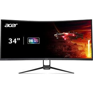 34" Acer Nitro EDA343CUR 1440p 100Hz Curved Monitor $190 + Free Shipping