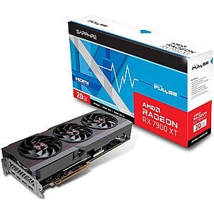 Sapphire Pulse Radeon 7900 XT 20GB GDDR6 PCIe 4.0 x16 ATX Video Card $670 + Free Shipping