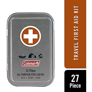 27-Piece Coleman All Purpose Mini First Aid Kit $5.50 or Less 