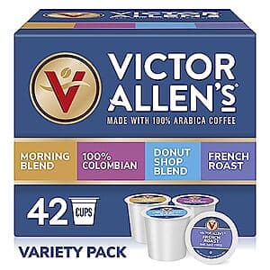 42-Count Victor Allen's Coffee Pods for Keurig K-Cup Brewers (Variety Pack) $4.10 w/ Subscribe & Save