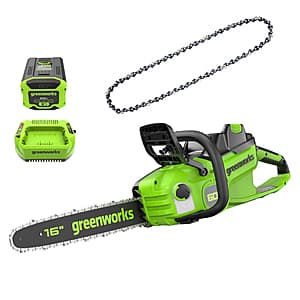 Greenworks 60V 16" Brushless Chainsaw w/ 2.5 Ah Battery & Charger + Bonus Chain $139 + Free Shipping