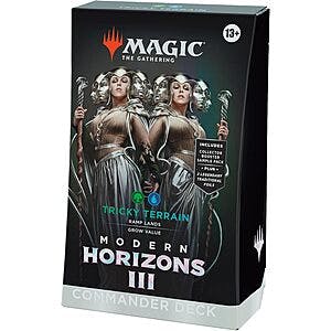 100-Card Magic The Gathering Modern Horizons 3 Commander Deck (Tricky Terrain) $45 + Free Shipping