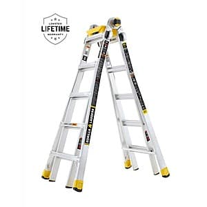 22' Gorilla Ladders Reach Aluminum Multi-Position Type 1A Duty Rating Ladder $149 + Free Store Pickup