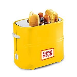 Oscar Mayer 2 Slot Hot Dog & Bun Toaster w/ Mini Tongs (Yellow) $20 + Free Shipping