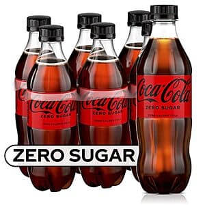 6-Pack 16.9-Oz Coke Zero Sugar Diet Soda Soft Drink $3 w/ Subscribe & Save & More