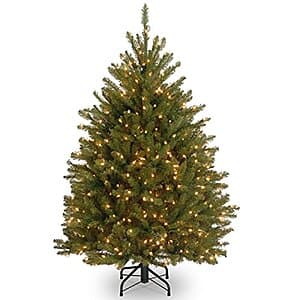 4′ National Tree Company Pre-Lit Mini Christmas Tree + Echo Pop + Smart Plug $35 + Free Shipping