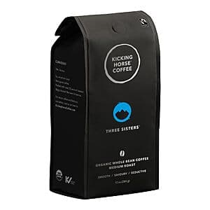 10-Oz Kicking Horse Medium Roast Whole Bean or Ground Coffee (Three Sisters) $5.40 w/ Subscribe & Save