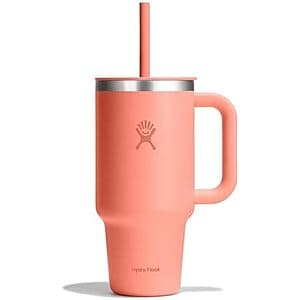 32-Oz Hydro Flask Travel Tumbler w/ Handle, Lid & Straw (Sunglow) $10.50